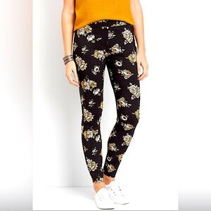 LIKE NEW!! Maurice’s Floral Pull on Bengaline Skinny Ankle Pant Sz XS
